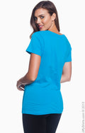 Women's Featherweight V-Neck T-Shirt - Caribbean Blue