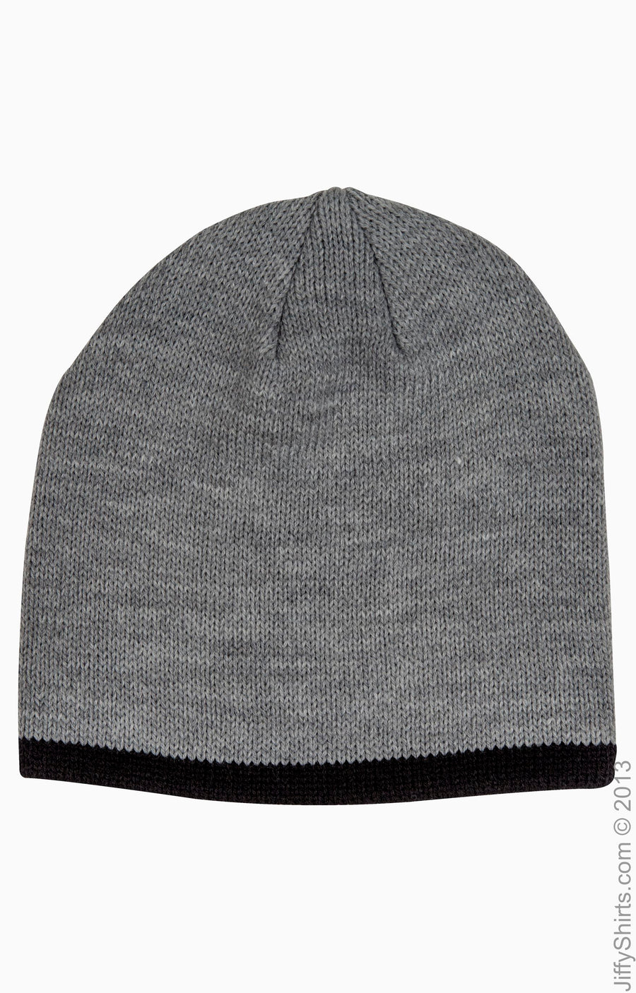Knit Beanie - Gray / Black