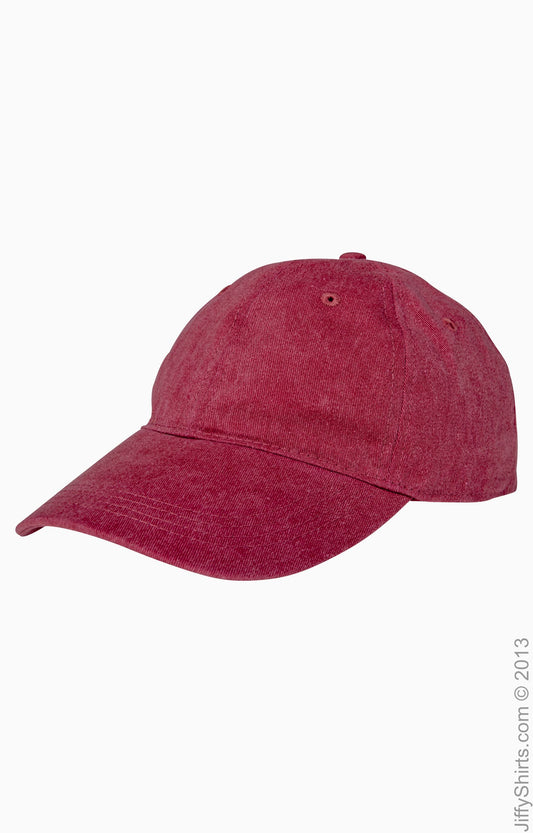 Pigment-Dyed Baseball Cap - Nautical Red