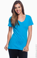 Women's Featherweight V-Neck T-Shirt - Caribbean Blue