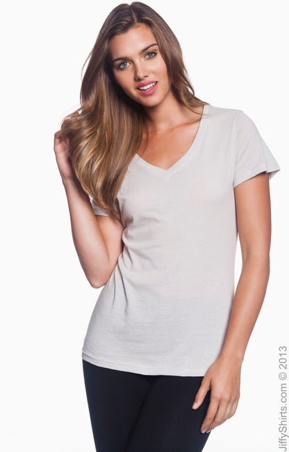 Women's Featherweight V-Neck T-Shirt - Silver