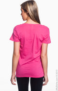 Women's Featherweight V-Neck T-Shirt - Hot Pink