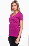 Women's Featherweight V-Neck T-Shirt - Raspberry