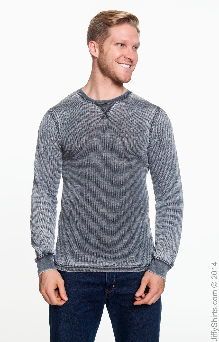Men's Vintage Zen Thermal Long-Sleeve T-Shirt - Dark Smoke