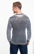 Men's Vintage Zen Thermal Long-Sleeve T-Shirt - Dark Smoke