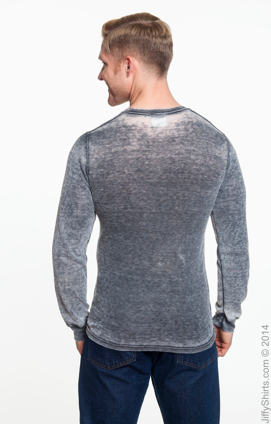 Men's Vintage Zen Thermal Long-Sleeve T-Shirt - Dark Smoke