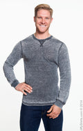 Men's Vintage Zen Thermal Long-Sleeve T-Shirt - Dark Smoke
