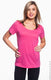 Anvil 391A - Women's Featherweight Scoop T-Shirt - Hot Pink