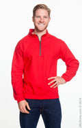 Unisex Heavy Blend™  Vintage Cadet Collar Sweatshirt - Red