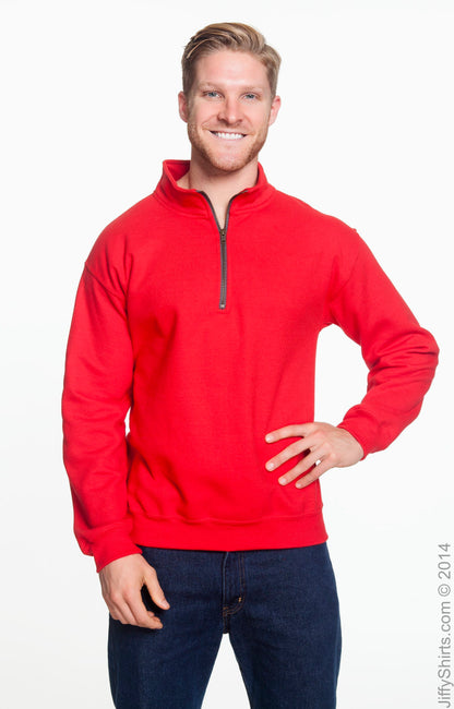 Unisex Heavy Blend™  Vintage Cadet Collar Sweatshirt - Red
