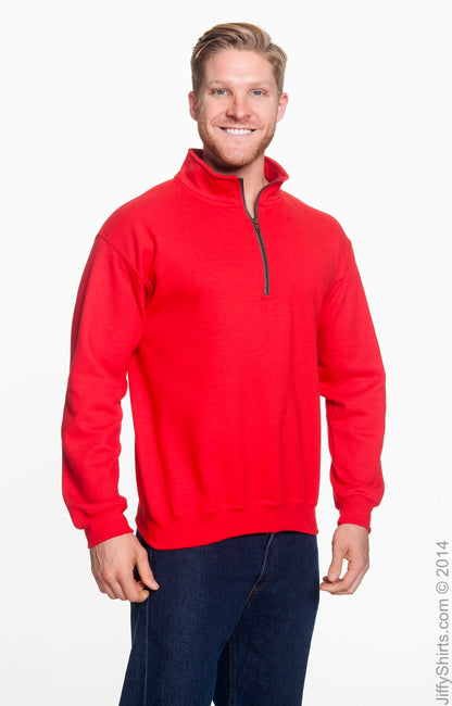 Unisex Heavy Blend™  Vintage Cadet Collar Sweatshirt - Red