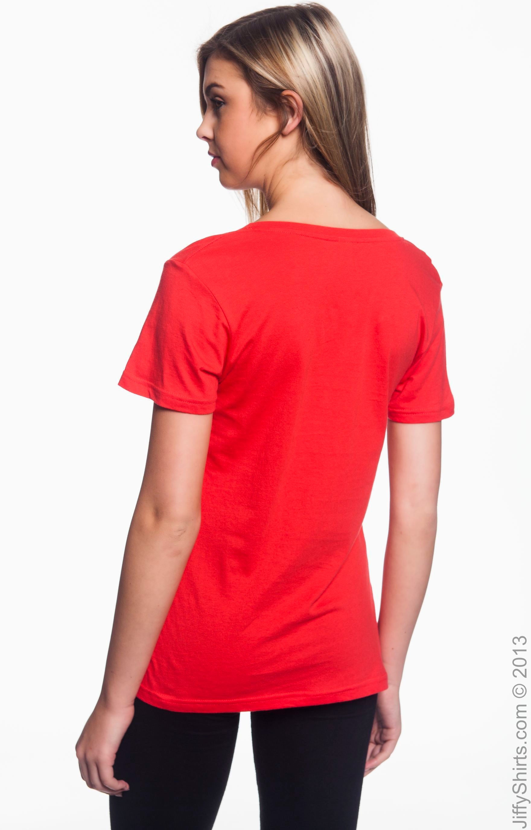 Women's Featherweight V-Neck T-Shirt - Coral