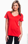 Women's Featherweight V-Neck T-Shirt - Coral