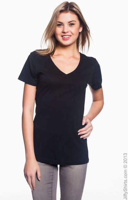 Women's Featherweight V-Neck T-Shirt - Black