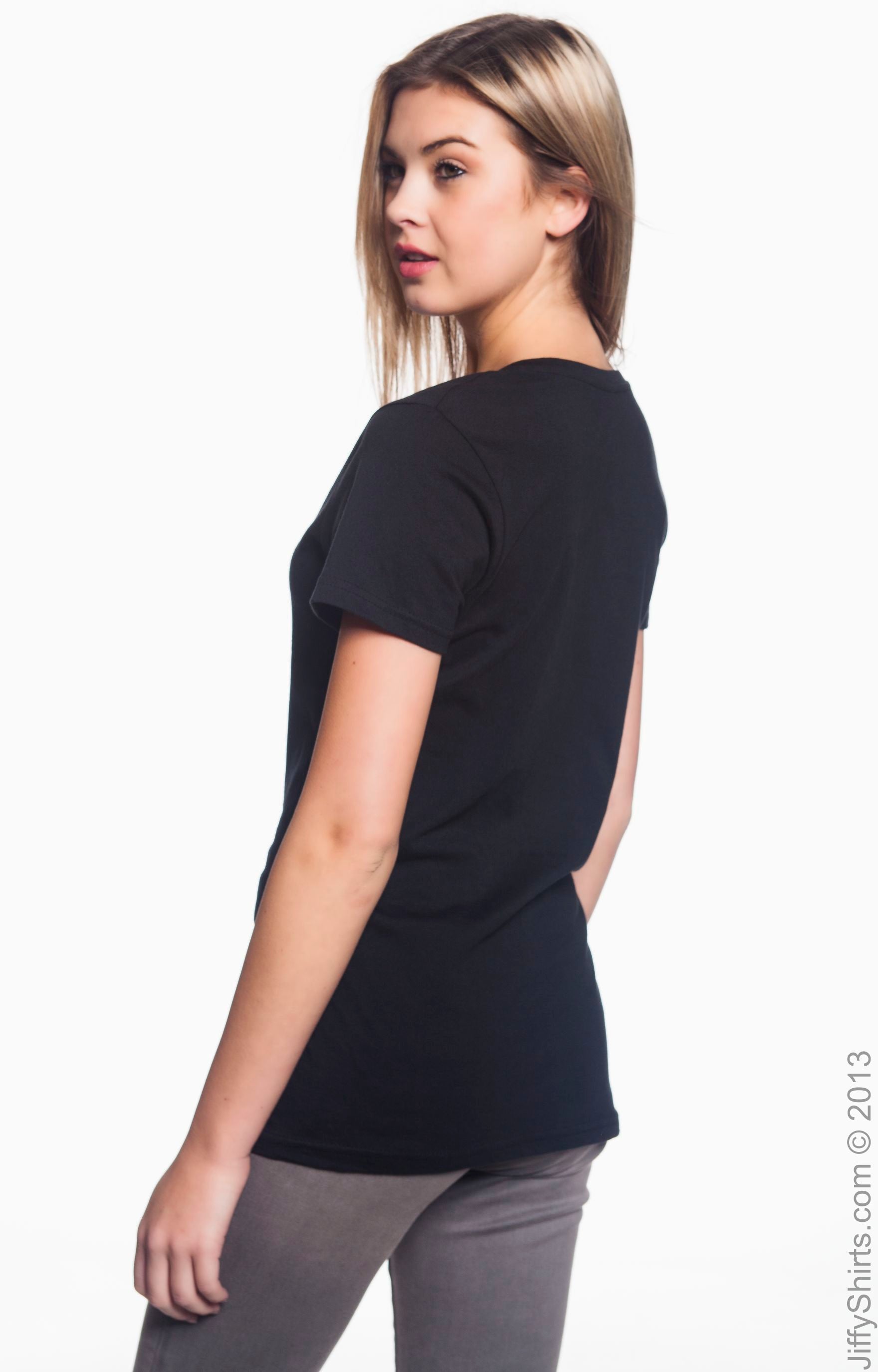 Women's Featherweight V-Neck T-Shirt - Black