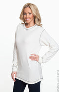 Men's Vintage Long-Sleeve Thermal T-Shirt - Vintage White / Charcoal