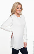 Men's Vintage Long-Sleeve Thermal T-Shirt - Vintage White / Charcoal