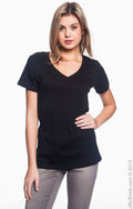 Women's Featherweight V-Neck T-Shirt - Black