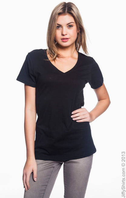 Women's Featherweight V-Neck T-Shirt - Black