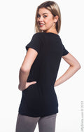 Women's Featherweight Scoop T-Shirt - Black