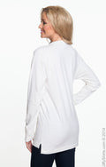 Vintage Brushed Jersey Henley - Antique White