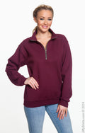 Unisex Heavy Blend™  Vintage Cadet Collar Sweatshirt - Maroon