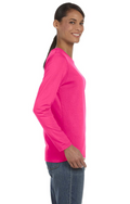 Ladies' Heavy Cotton™ 5.3 oz. Long-Sleeve T-Shirt - Heliconia