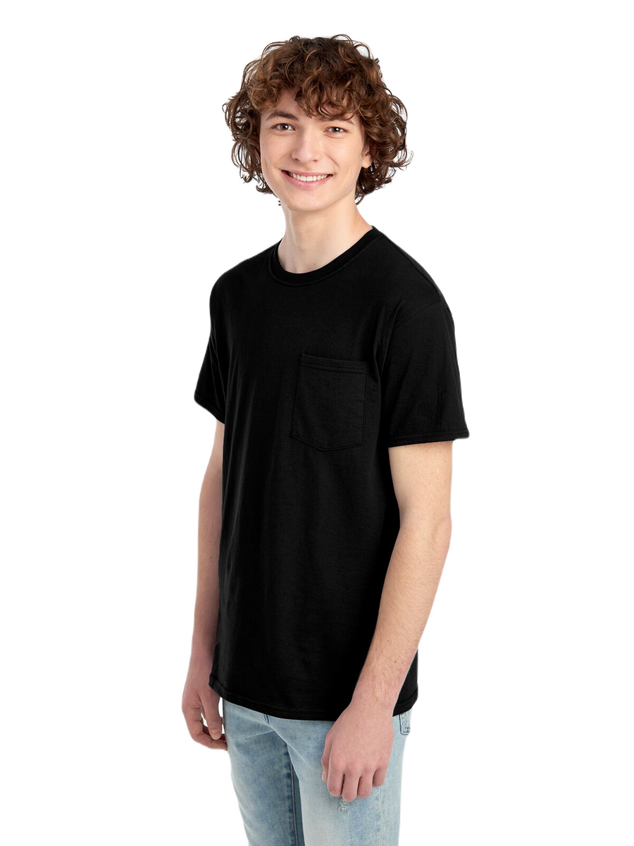 Unisex HD Cotton™ Pocket T-Shirt - Black