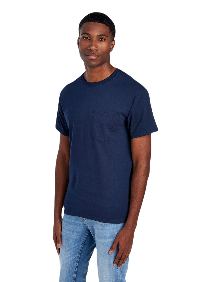 Unisex HD Cotton™ Pocket T-Shirt - J Navy