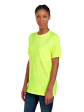 Unisex HD Cotton™ Pocket T-Shirt - Safety Green