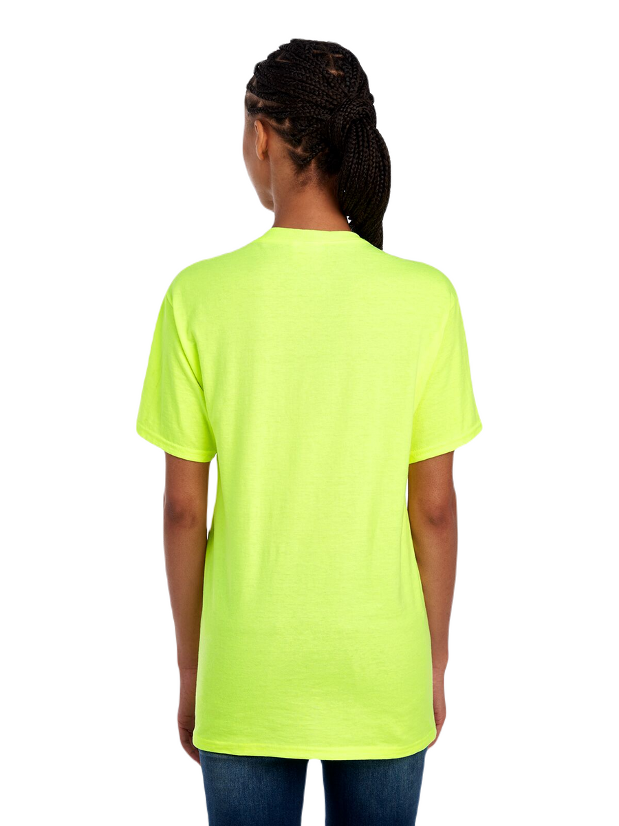 Unisex HD Cotton™ Pocket T-Shirt - Safety Green
