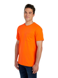 Unisex HD Cotton™ Pocket T-Shirt - Safety Orange
