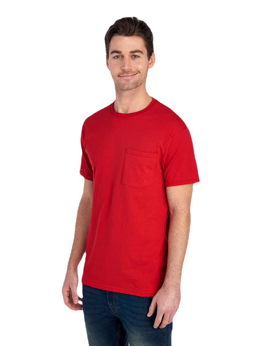 Unisex HD Cotton™ Pocket T-Shirt - True Red