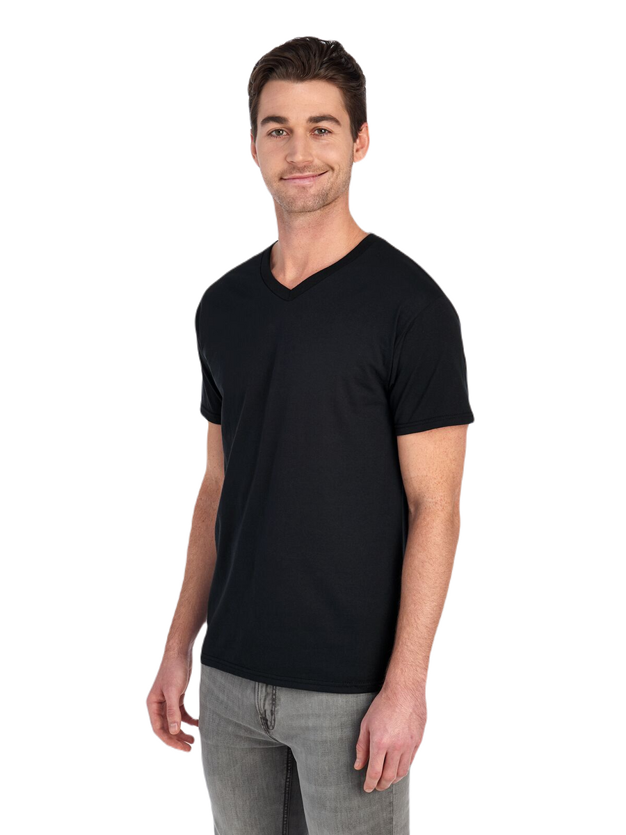 Unisex HD Cotton™ V-Neck T-Shirt - Black