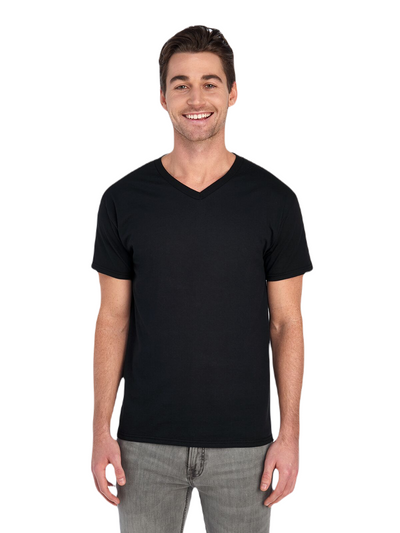 Unisex HD Cotton™ V-Neck T-Shirt - Black