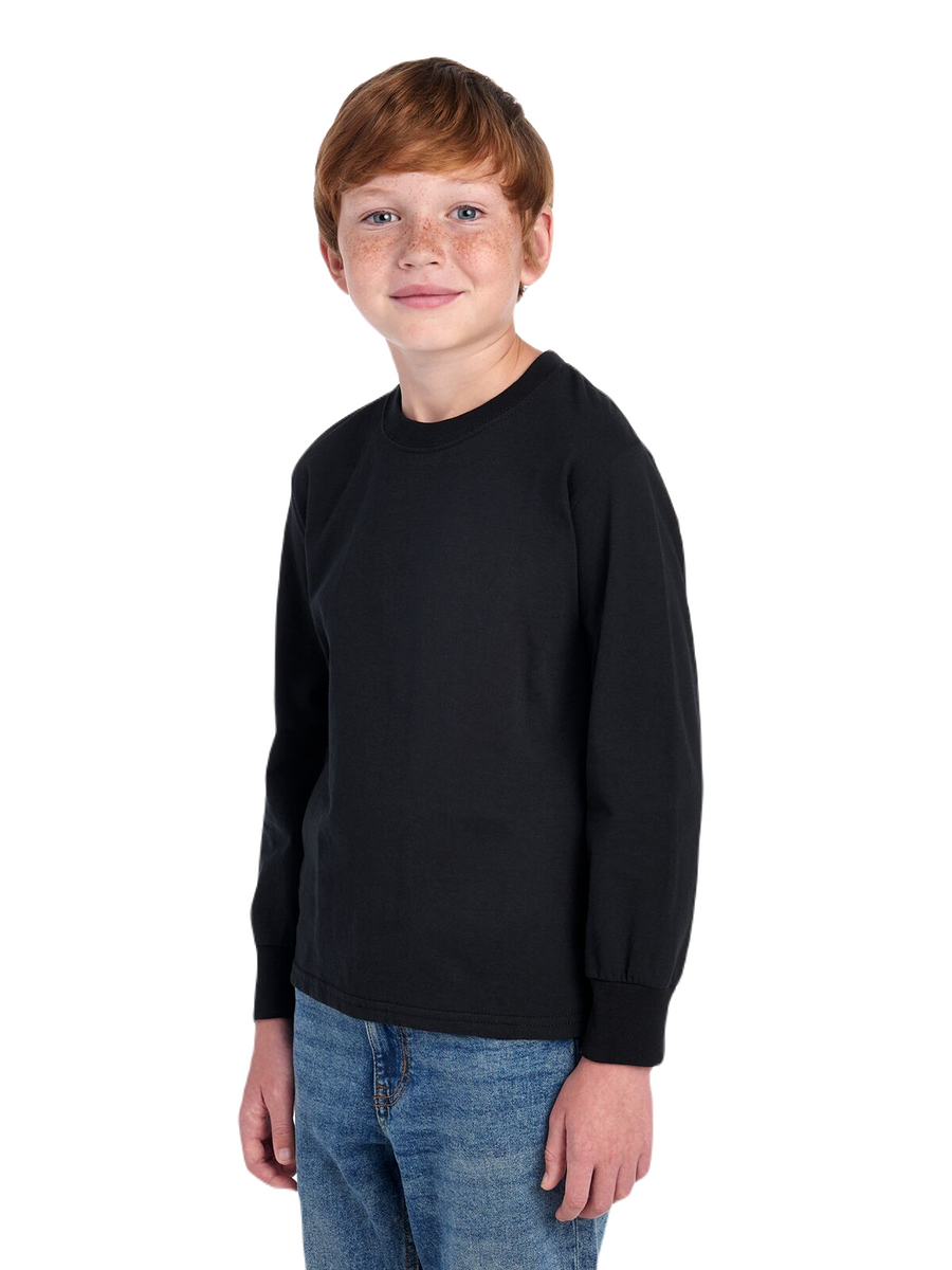 Youth HD Cotton™ Long-Sleeve T-Shirt - Black