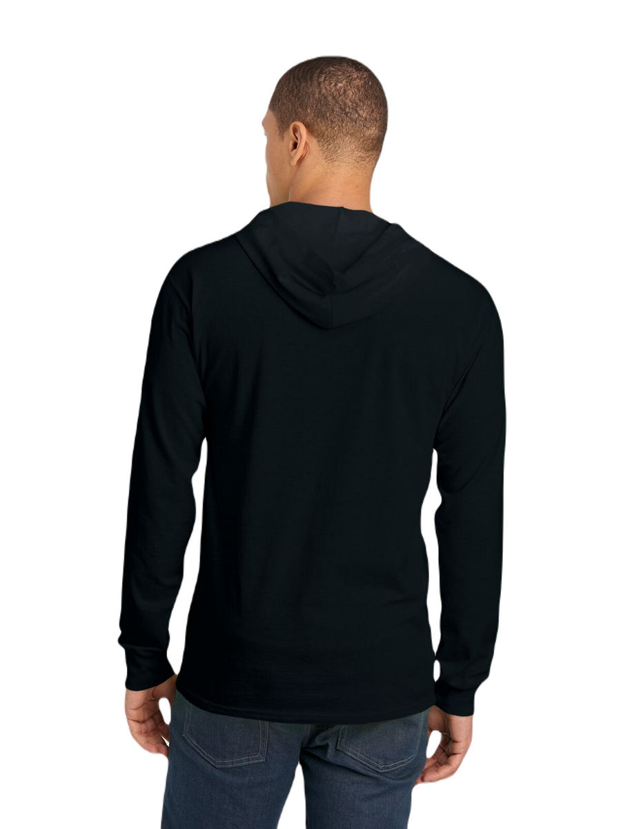HD Cotton��� Jersey Hooded T-Shirt - Black Ink