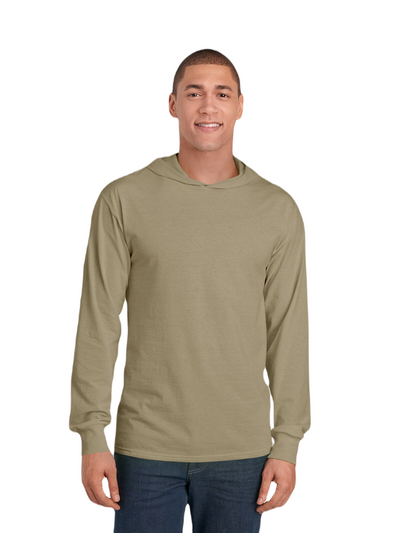 HD Cotton��� Jersey Hooded T-Shirt - Khaki