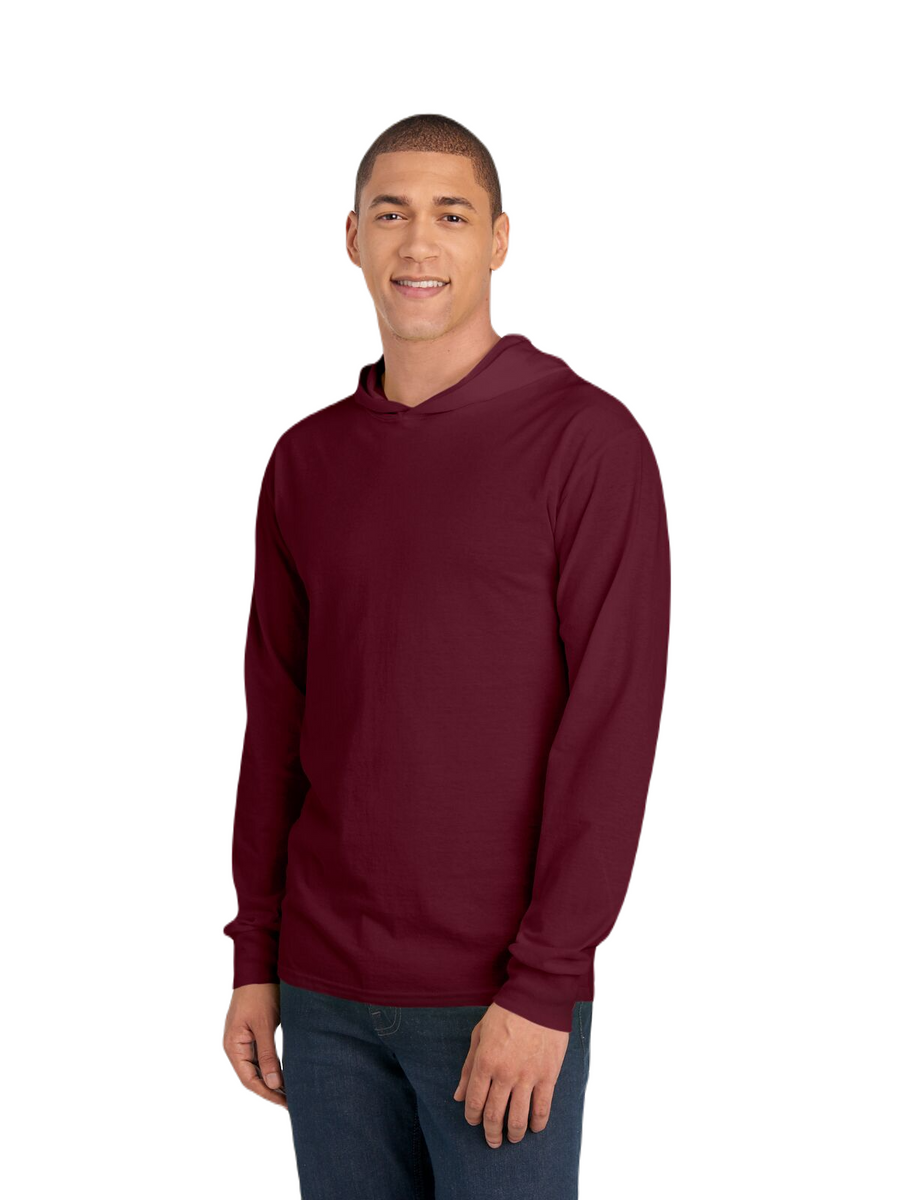 HD Cotton��� Jersey Hooded T-Shirt - Maroon