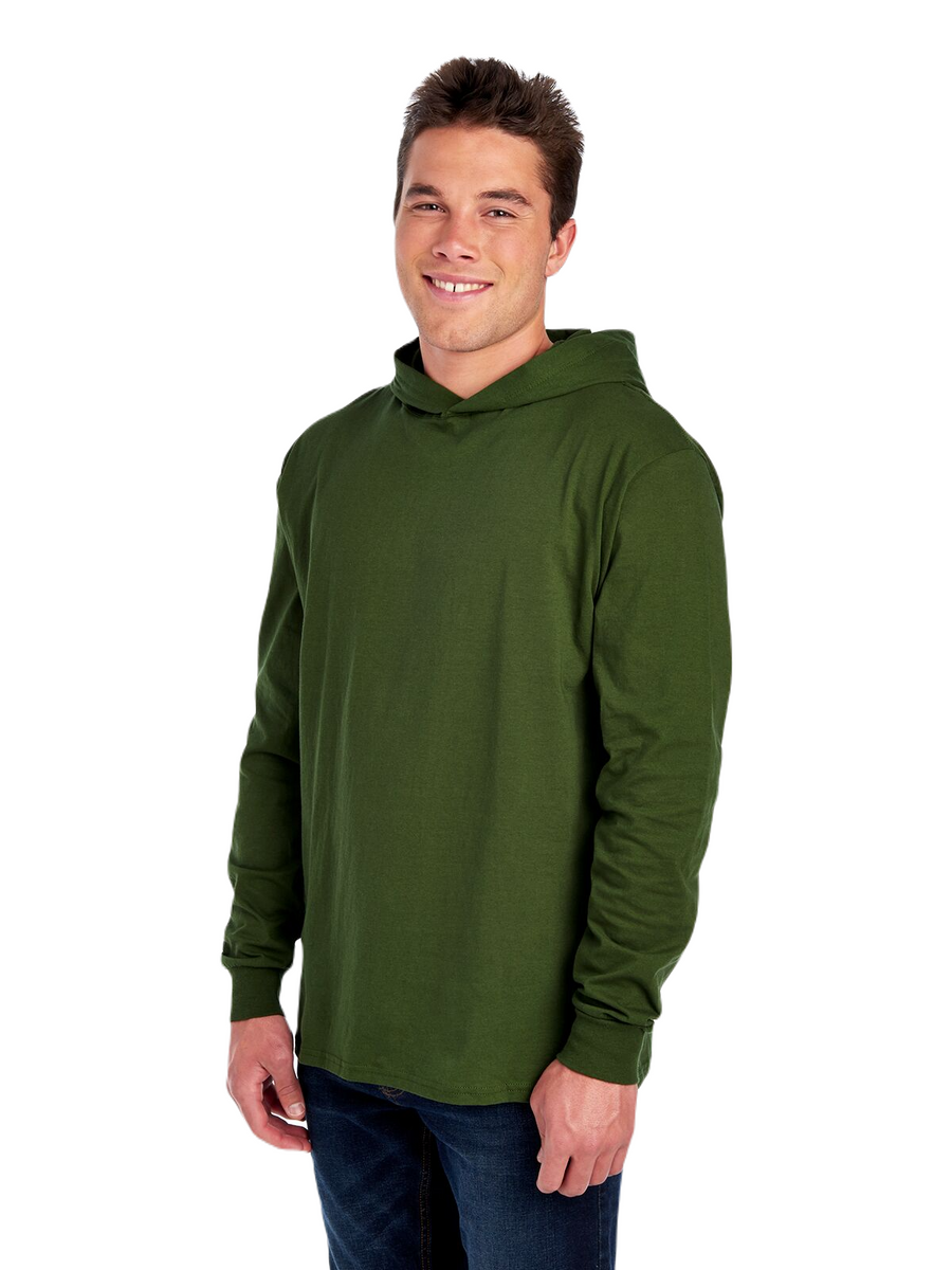 HD Cotton��� Jersey Hooded T-Shirt - Military Green
