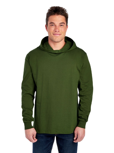 HD Cotton��� Jersey Hooded T-Shirt - Military Green