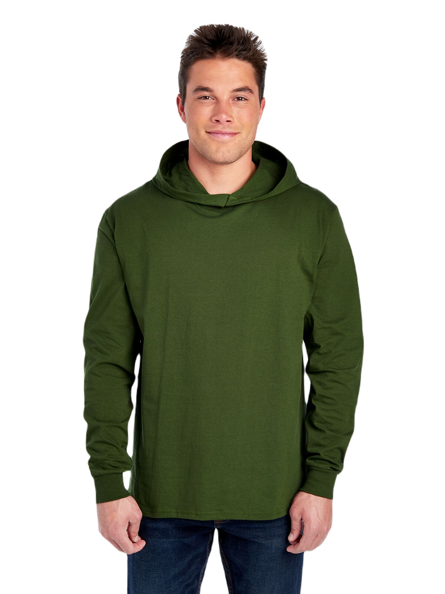 HD Cotton��� Jersey Hooded T-Shirt - Military Green
