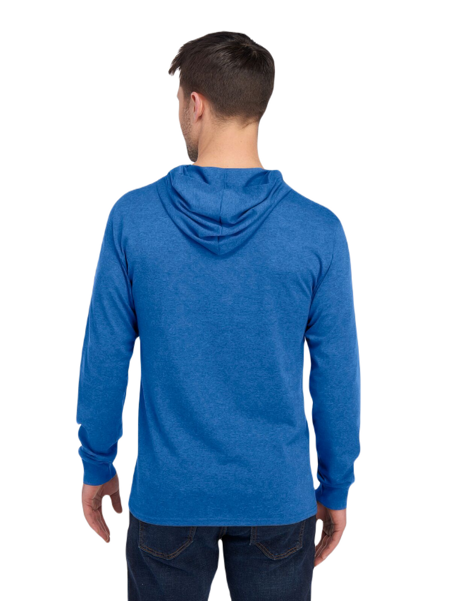 HD Cotton��� Jersey Hooded T-Shirt - Retro Heather Royal