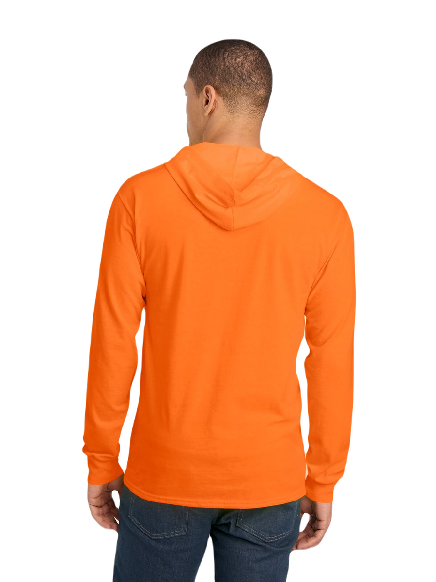 HD Cotton��� Jersey Hooded T-Shirt - Safety Orange