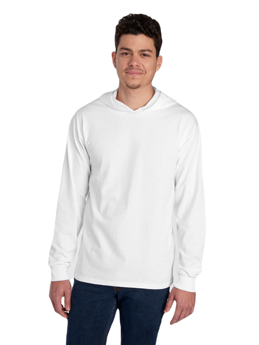 HD Cotton��� Jersey Hooded T-Shirt - White
