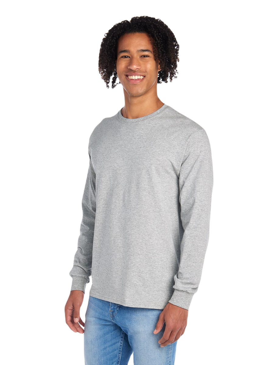 Unisex HD Cotton™ Long-Sleeve T-Shirt - Athletic Heather