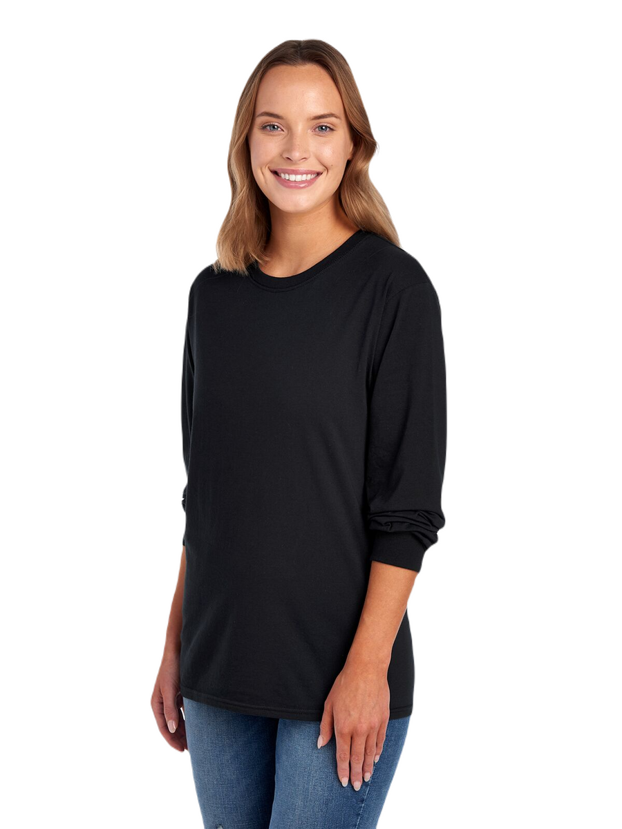 Unisex HD Cotton™ Long-Sleeve T-Shirt - Black