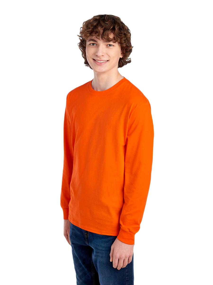 Unisex HD Cotton™ Long-Sleeve T-Shirt - Burnt Orange