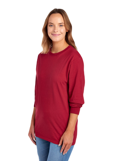 Unisex HD Cotton™ Long-Sleeve T-Shirt - Crimson