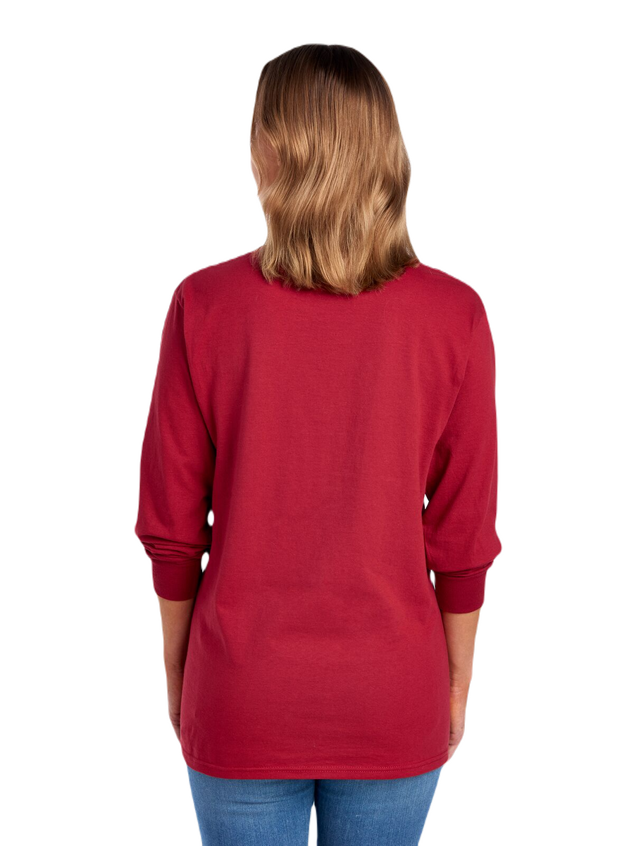 Unisex HD Cotton™ Long-Sleeve T-Shirt - Crimson